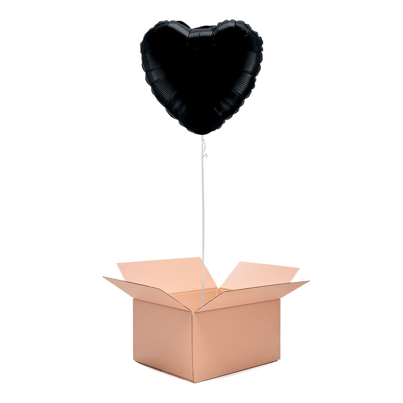 Ballon Coeur Noir - Livraison de ballons